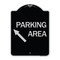 Signmission Parking Area Up Left Arrow Symbol Heavy-Gauge Aluminum Architectural Sign, 24" x 18", BS-1824-24614 A-DES-BS-1824-24614 - alternate 1
